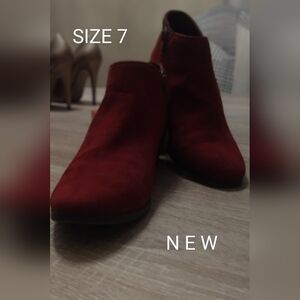 Women's Red Ankle Boots